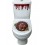 Zombie Portal Toilet Seat Stickers, Red