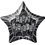 20'' PKG BLACK STAR PRISM HB FOIL BALLOON