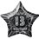 20'' PKG BLACK STAR PRISM 13 FOIL BALLOON