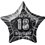 20'' PKG BLACK STAR PRISM 18 FOIL BALLOON