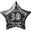 20'' PKG BLACK STAR PRISM 30 FOIL BALLOON