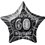 20'' PKG BLACK STAR PRISM 60 FOIL BALLOON