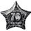 20'' PKG BLACK STAR PRISM 70 FOIL BALLOON