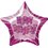 20'' PKG PINK STAR PRISM HB FOIL BALLOON