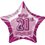 20'' PKG PINK STAR PRISM 21 FOIL BALLOON