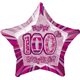 20" PKG PINK STAR PRISM 100 FOIL BALLOON