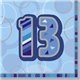 16 BLUE GLITZ LUNCH NAPKINS -13