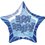 20'' PKG BLUE STAR PRISM HB FOIL BALLOON