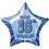 20'' PKG BLUE STAR PRISM 16 FOIL BALLOON