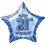 20'' PKG BLUE STAR PRISM 21 FOIL BALLOON