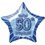 20'' PKG BLUE STAR PRISM 50 FOIL BALLOON