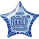 20" PKG BLUE STAR PRISM 100 FOIL BALLOON