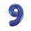 34" PKG BLUE GLITZ FOIL BALLOON-9