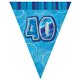 BLUE GLITZ 40 FLAG BANNER 9FT