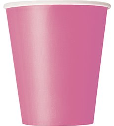 14 HOT PINK 9 OZ. CUPS