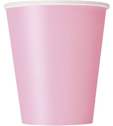 14 LOVELY PINK 9OZ CUPS