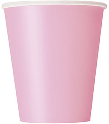 14 LOVELY PINK 9OZ CUPS