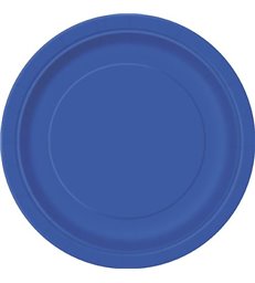 20 ROYAL BLUE 7'' PLATES