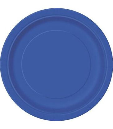 16 ROYAL BLUE 9" PLATES