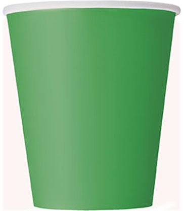14 EMERALD GREEN 9 OZ CUPS