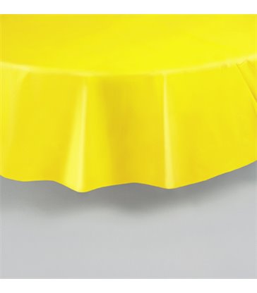 SUNFLOWER YELLOW ROUND TABLECOVER 84 DIA