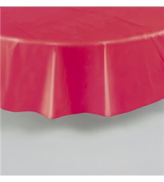 RED ROUND TABLECOVER 84 DIA