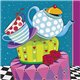 16 MAD TEA PARTY LUNCH NAPKINS