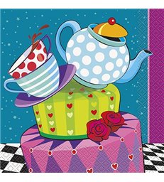 16 MAD TEA PARTY LUNCH NAPKINS