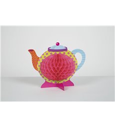 MAD TEA PARTY HONEYCOMB CENTREPIECE-10"H