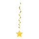 3 SUNFLOWER YELLOW STAR HANG SWIRL-26"