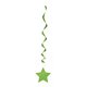 3 LIME GREEN STAR HANG SWIRL-26"