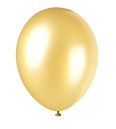 8 12'' PRL GOLD CHAMPAGNE BALLOONS