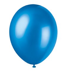 50 12" COSMIC BLUE PEARLISED BALLOONS