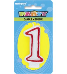 DELUXE NUMERL BIRTHDAY CANDLE 1