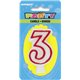 DELUXE NUMERL BIRTHDAY CANDLE 3