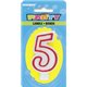 DELUXE NUMERL BIRTHDAY CANDLE 5