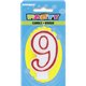 DELUXE NUMERL BIRTHDAY CANDLE 9