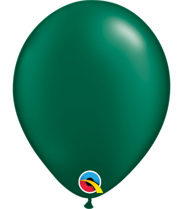 Pearl Forest Green Pack of 100 5" latex balloons