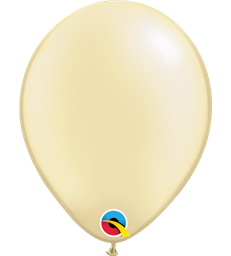 Pearl Ivory Pack of 100 5" latex balloons