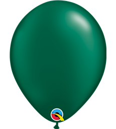 Pearl Forest Green Pack of 100 11" latex balloons