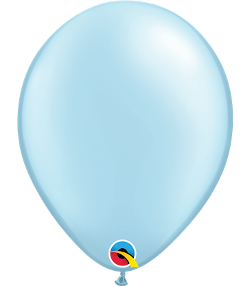 Pearl Light Blue Pack of 100 11" latex balloons