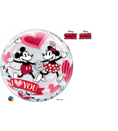 Disney Mickey & Minnie I Love You 22" balloon