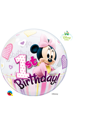 Disney Minnie Mouse 1st Birthday 22" balloon