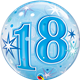 18 Blue Starburst Sparkle 22" balloon