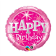 Birthday Pink Sparkle 18" balloon