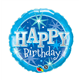 Birthday Blue Sparkle 18" balloon