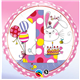Rachel Ellen - Age 1 Bunny Polka Dots 18" balloon