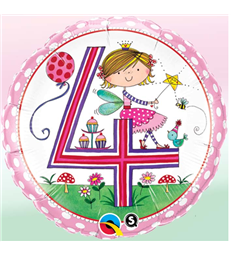 Rachel Ellen - Age 4 Fairy Polka Dots 18" balloon