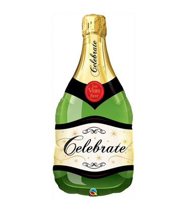 Celebrate Bubbly Wine Bottle 39" balloon
