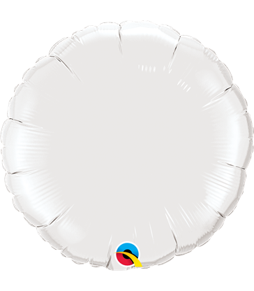 White Round 18" balloon